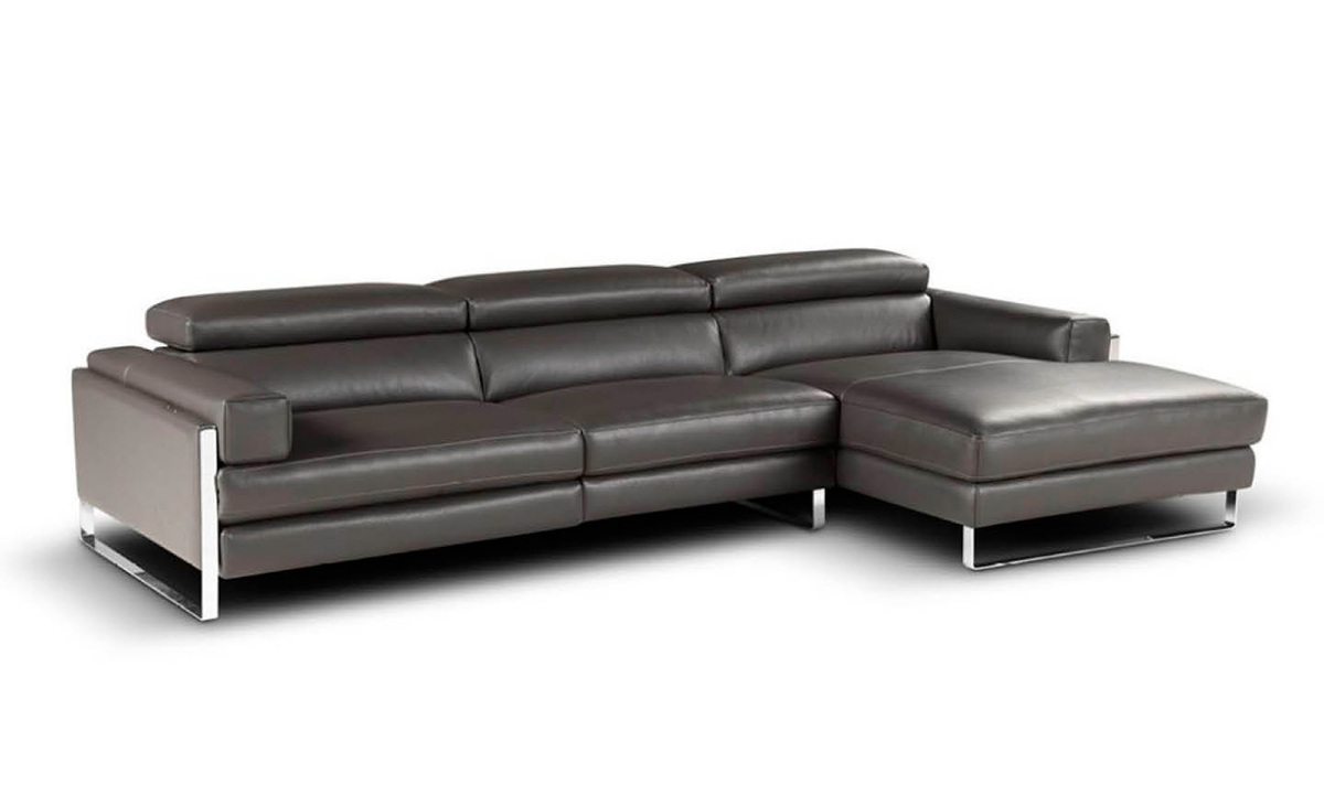 Кожаный итальянский  диван с реклайнером Romeo 2.