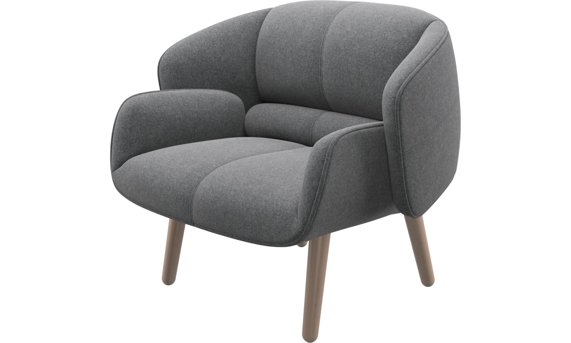 Кресло Fusion - Lux Felt Ткань 2310 светло-серого цвета
