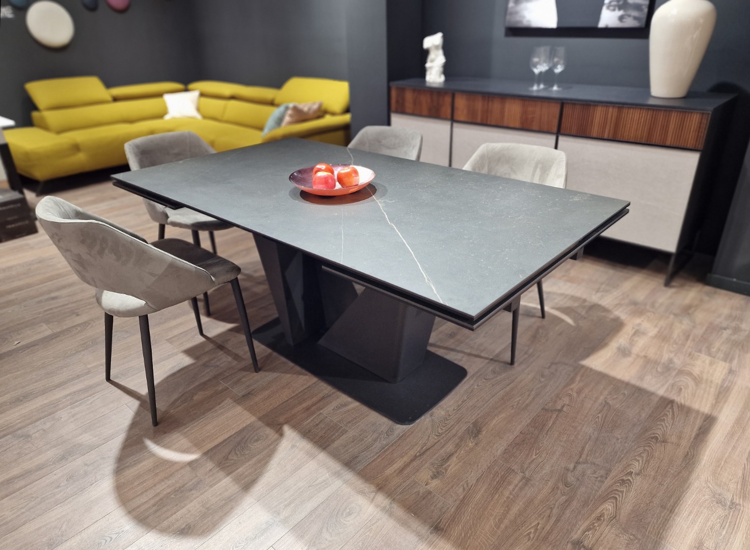 Итальянский раскладной обеденный стол от фабрики SEDIT - SILVER