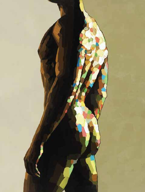 Итальянская картина на холсте Linguaggio del corpo 90x120