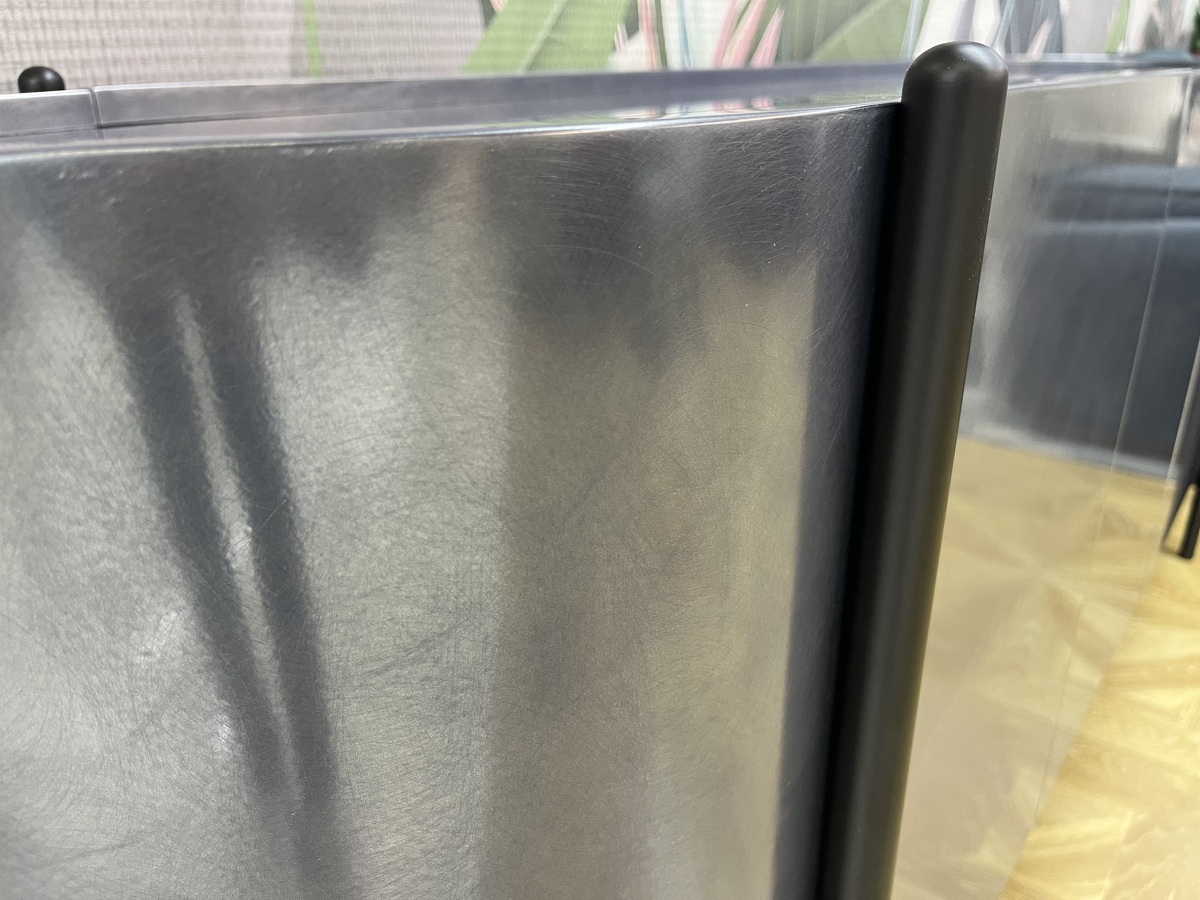 Тумба итальянская дизайнерская Supernova Piombo Dallagnese Италия закругленная  металлизированная