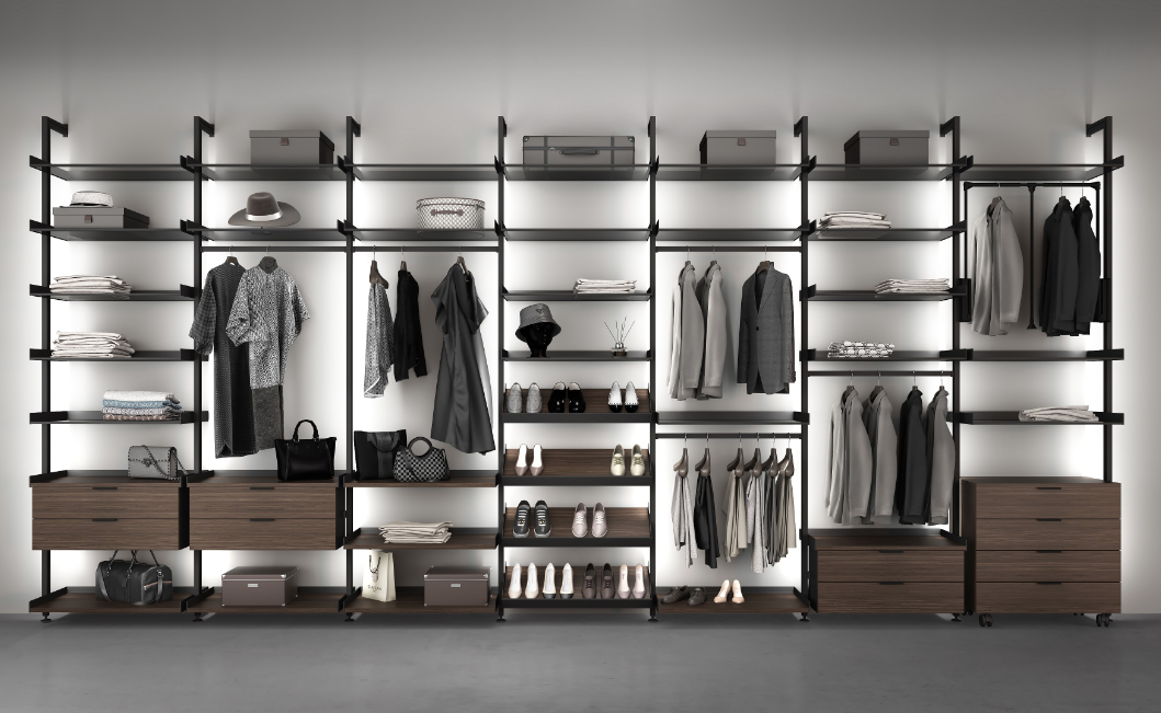 Гардеробная ALTO. Открытая система хранения.