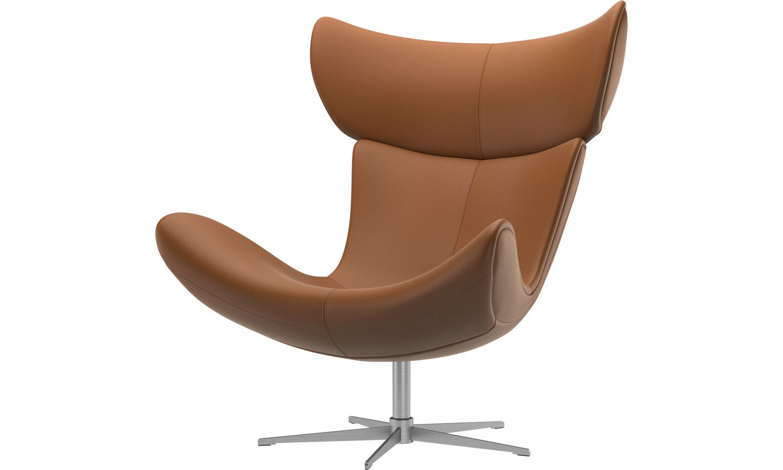Кресло Imola с функцией вращения - Estoril 0957 Кожа светло-коричневого цвета