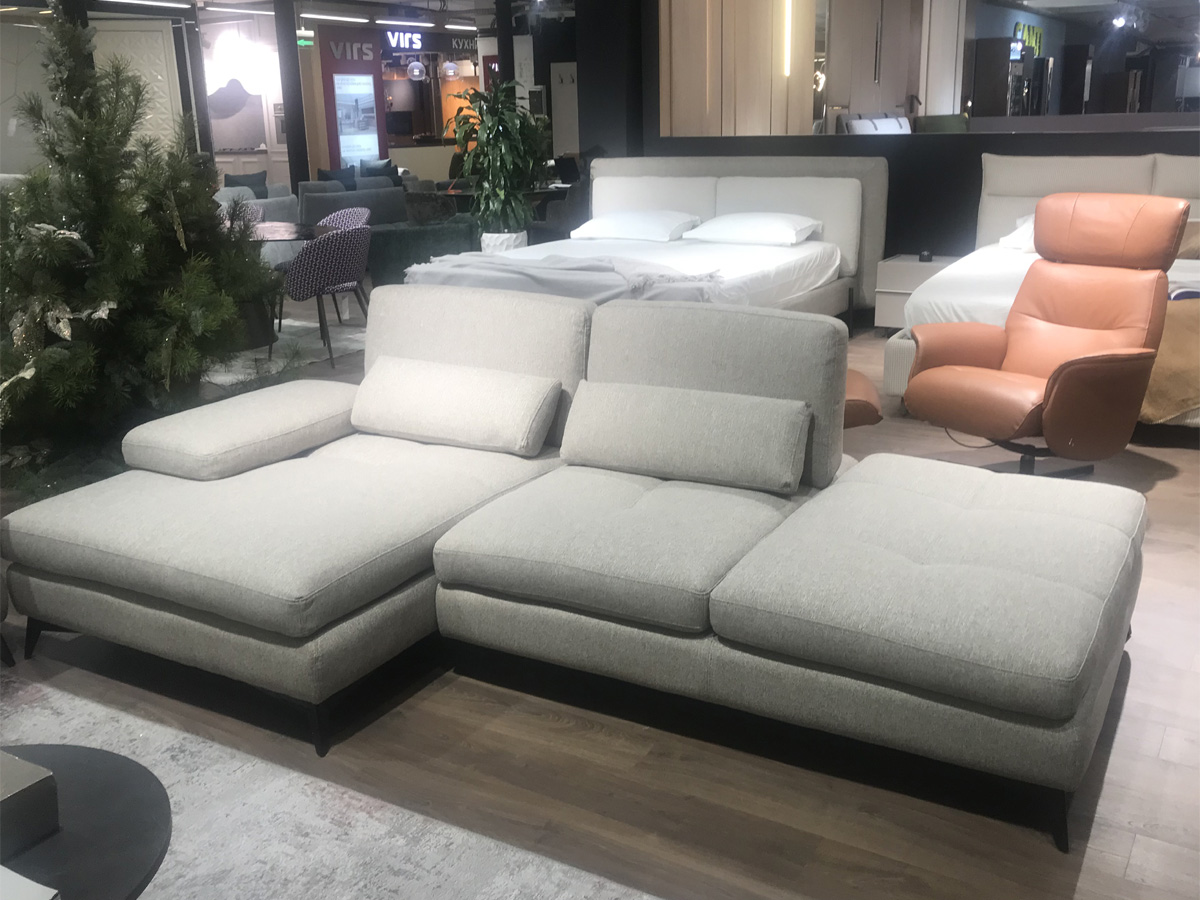 Диван с шезлонгом Serena W265 бежевый NicolettiHome