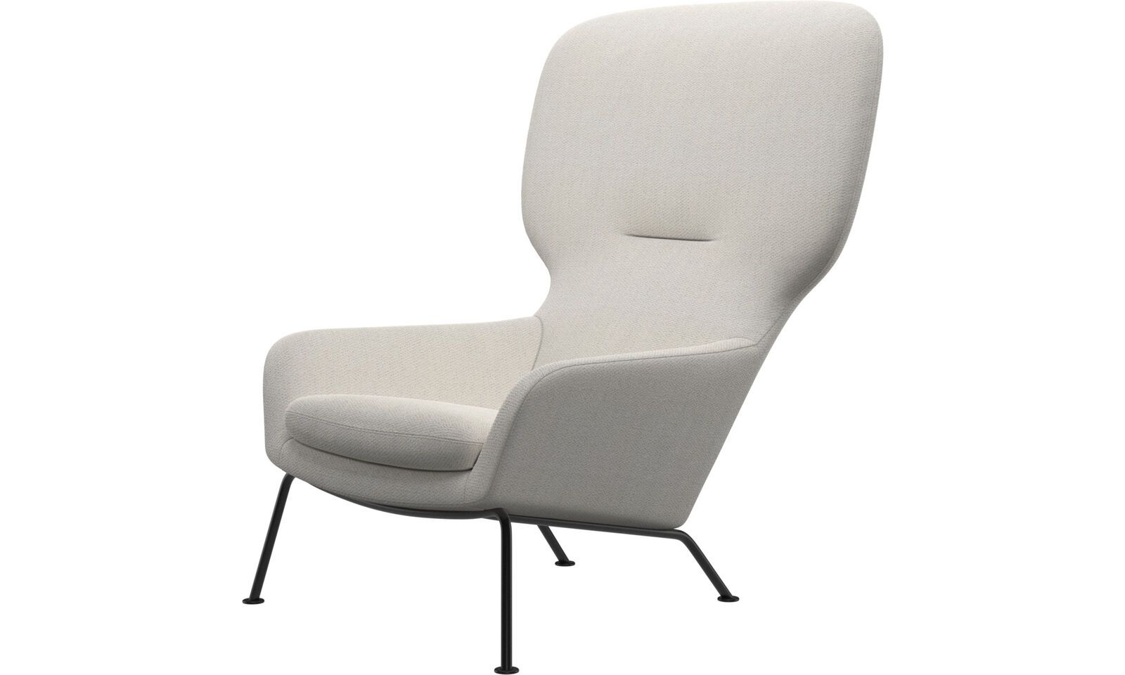 Кресло Dublin - Lazio 3090 Ткань белого цвета