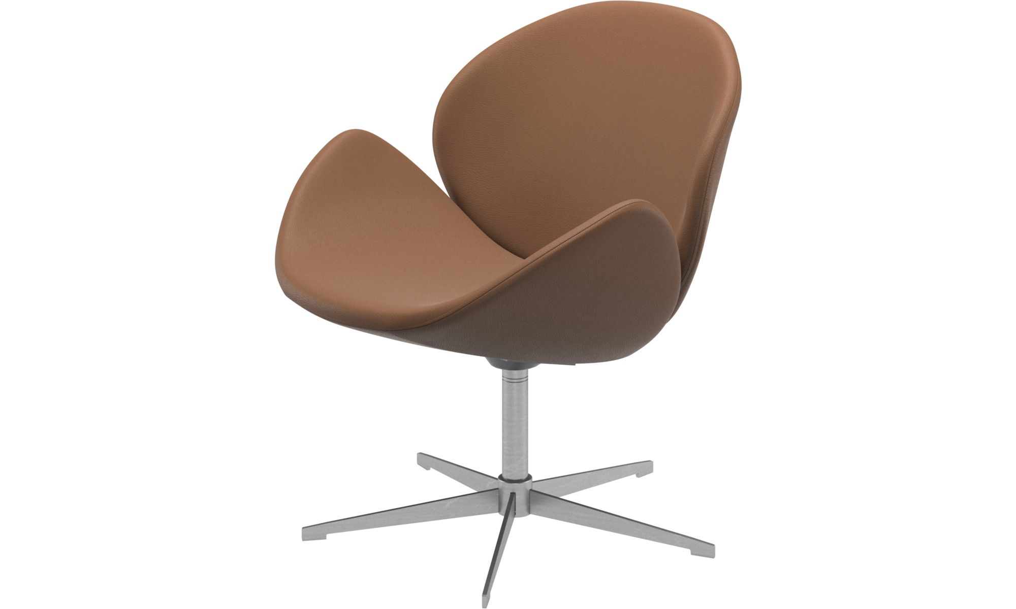 Кресло Ogi с функцией вращения - Salto 0969 Кожа карамельного цвета
