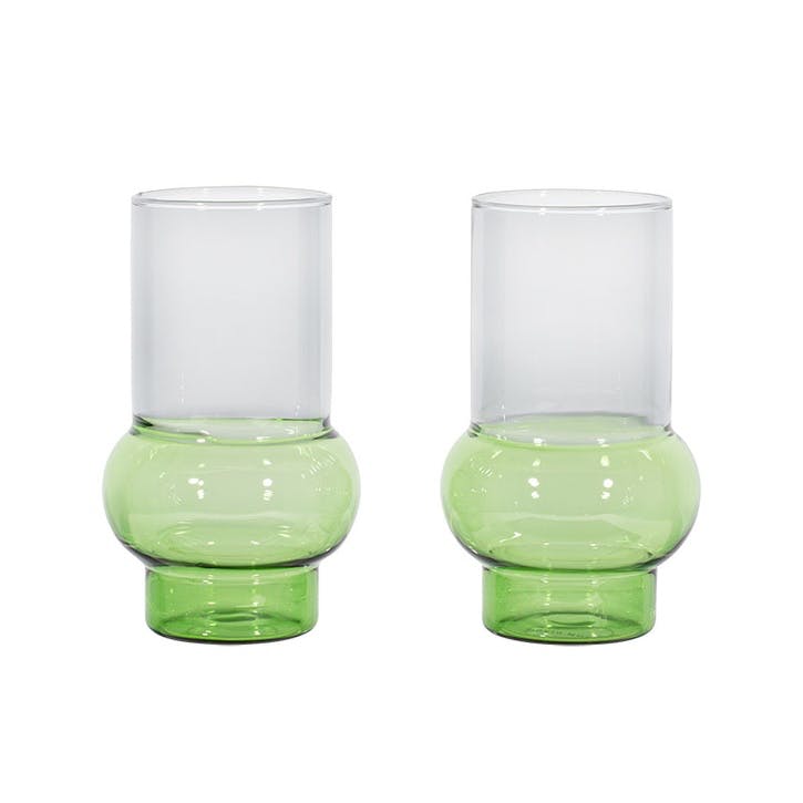 Стакан Tom Dixon Bump Tall Green set of 2