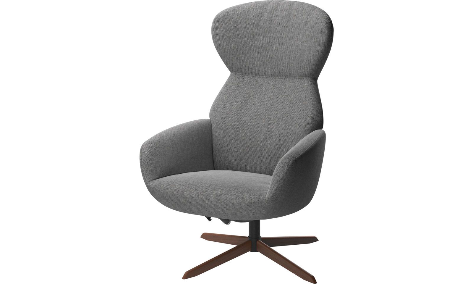 Кресло Athena с откидывающейся спинкой и вращающимся основанием - Bristol 3060 Ткань светло-серого цвета