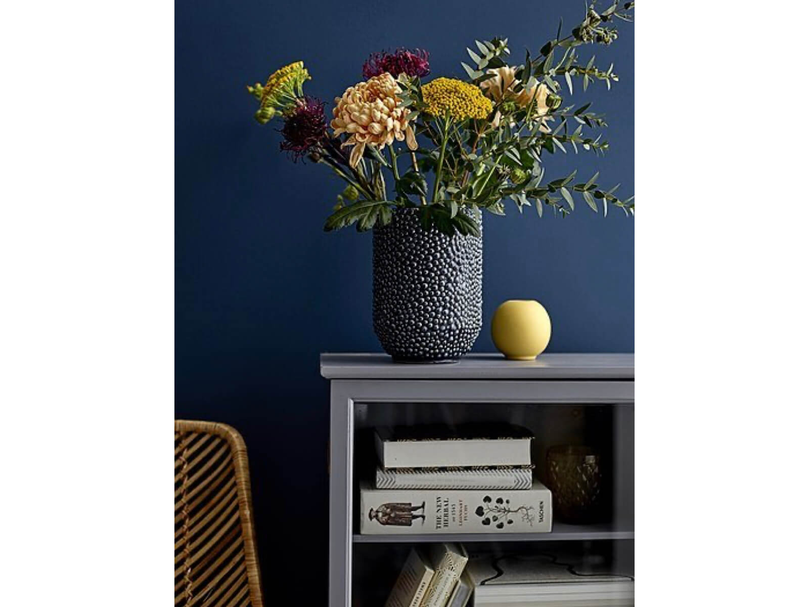 Декоративная ваза для цветов, h.20,5 см.