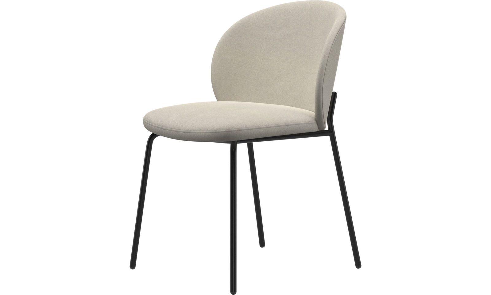 Обеденный стул Princeton - Lux Felt 2307 Ткань белого цвета