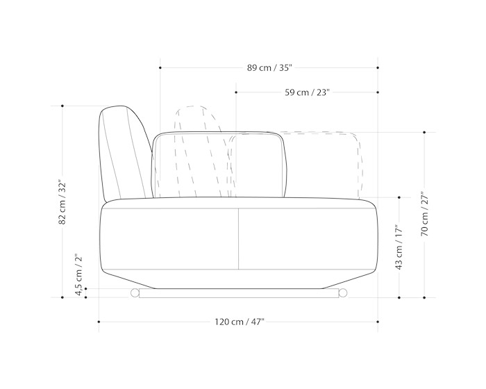 Диван модульный Cava