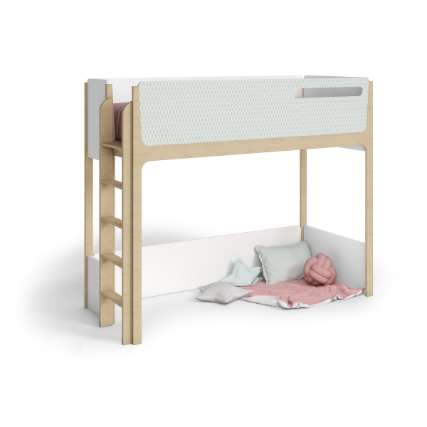 Кровать-чердак "Emily", 1 спальное место (130 см), бортик безопасности