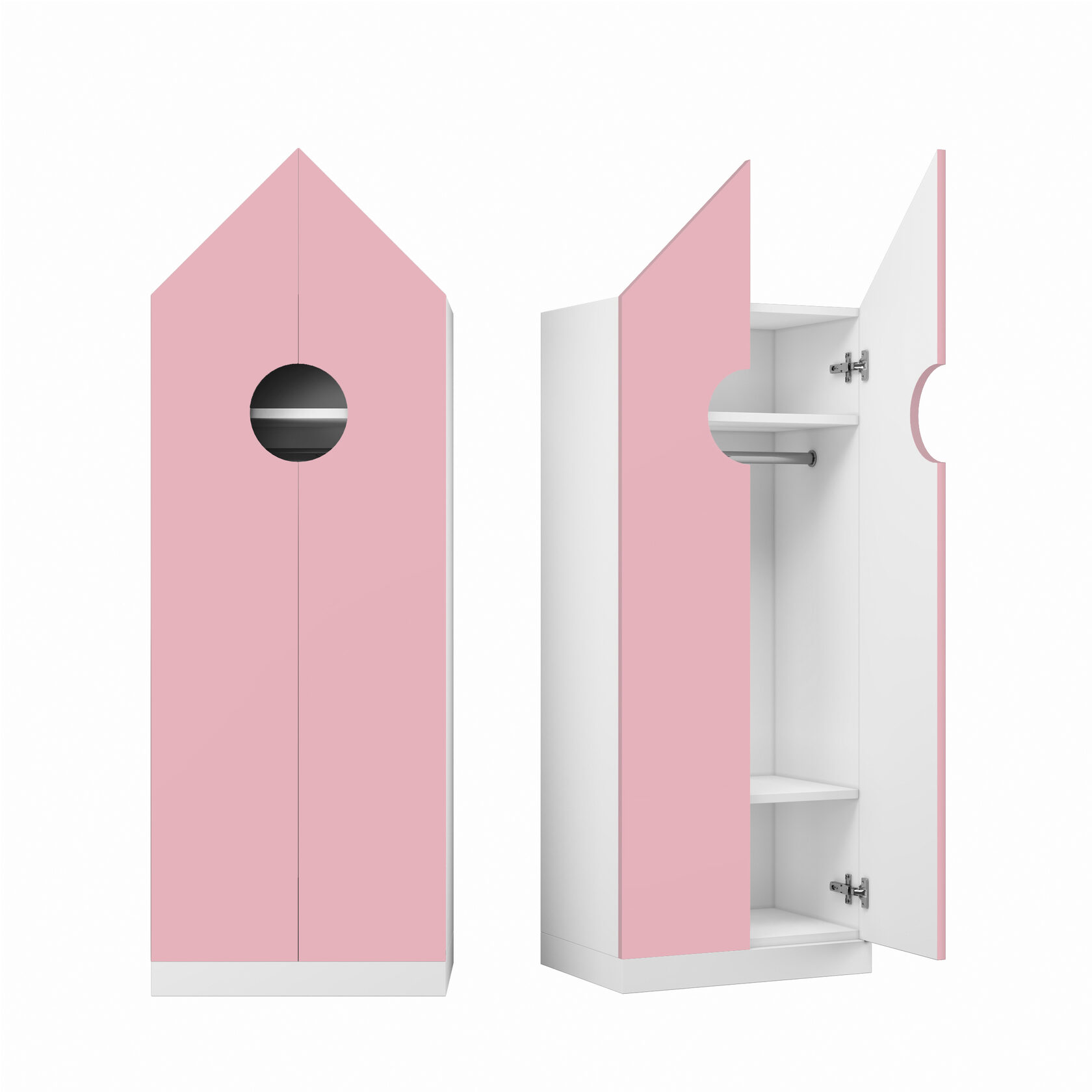 Шкаф ОСЛО - Пыльный розовый