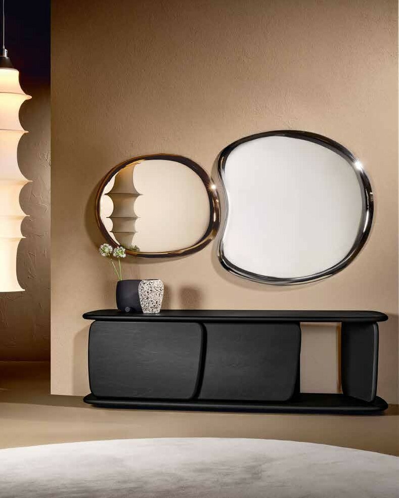 Тумба итальянская для гостиной Litha изготовлена полностью из массива дерева бренд Nature Design