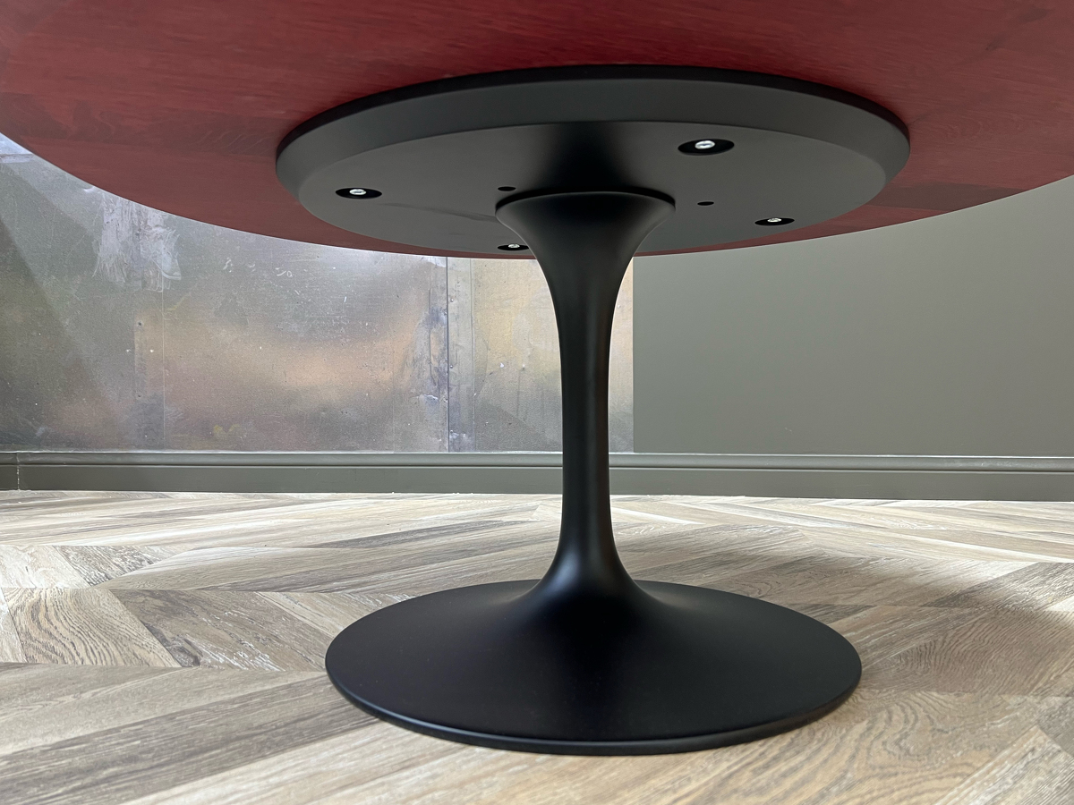 Стол журнальный овальный 90  Стол Saarinen CTS Design со столешницей из натурального дерева