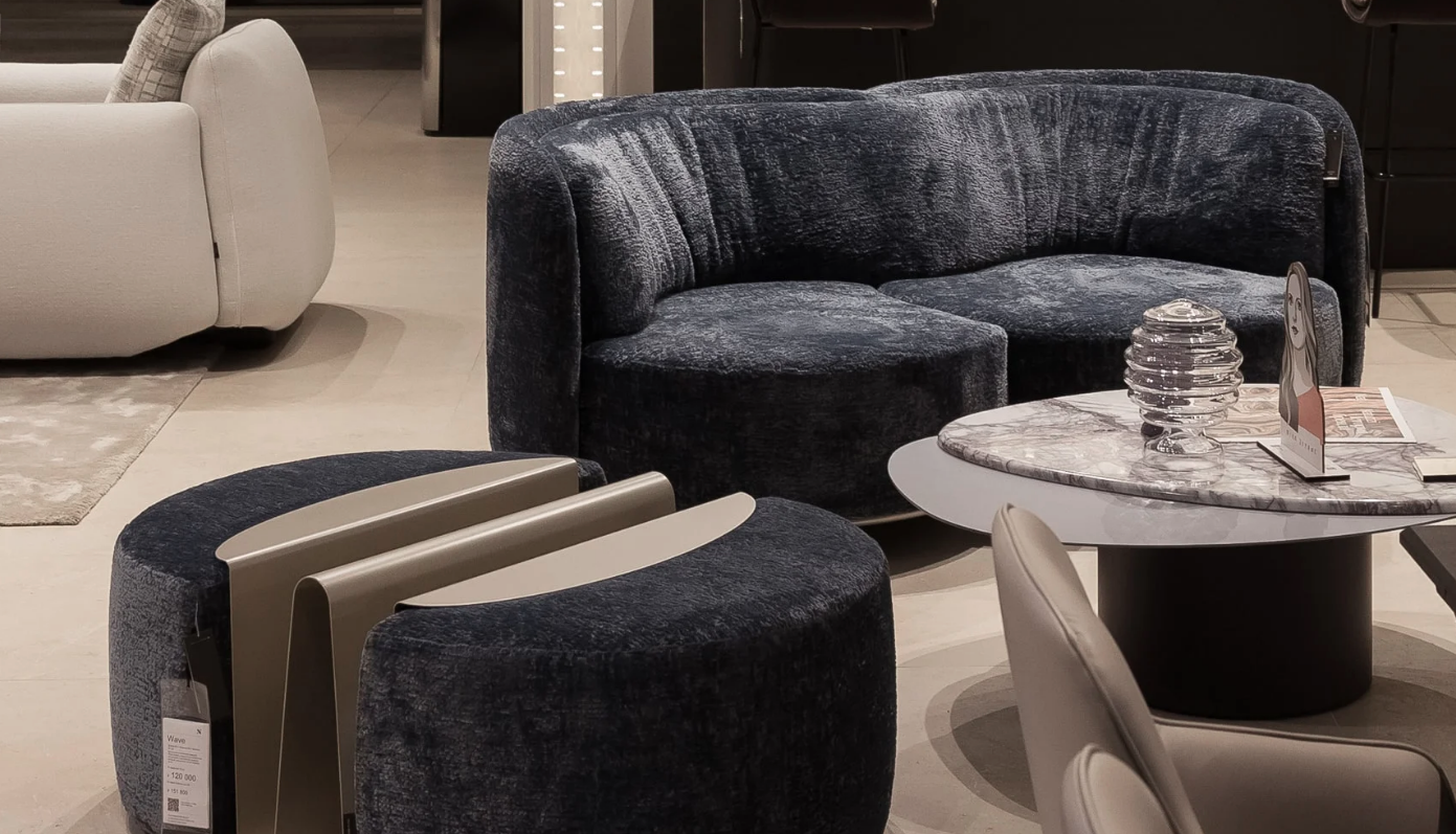 Округлый диван Wave