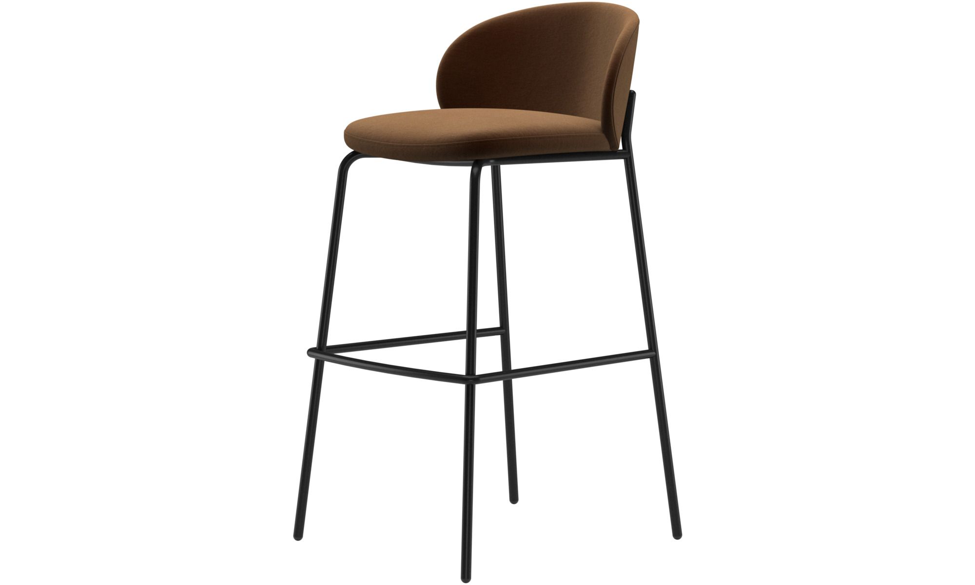 Барный стул Princeton - Cotton Velvet 3111 Ткань бежевого цвета