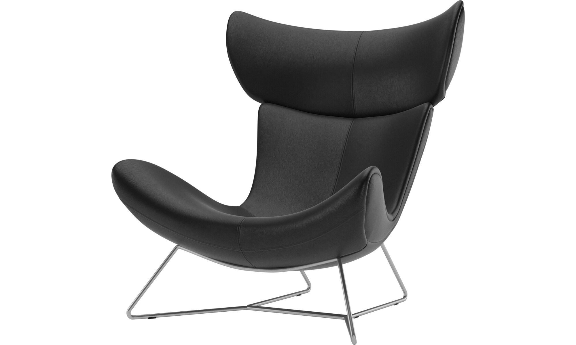 Кресло Imola - Salto 0960 Кожа черного цвета