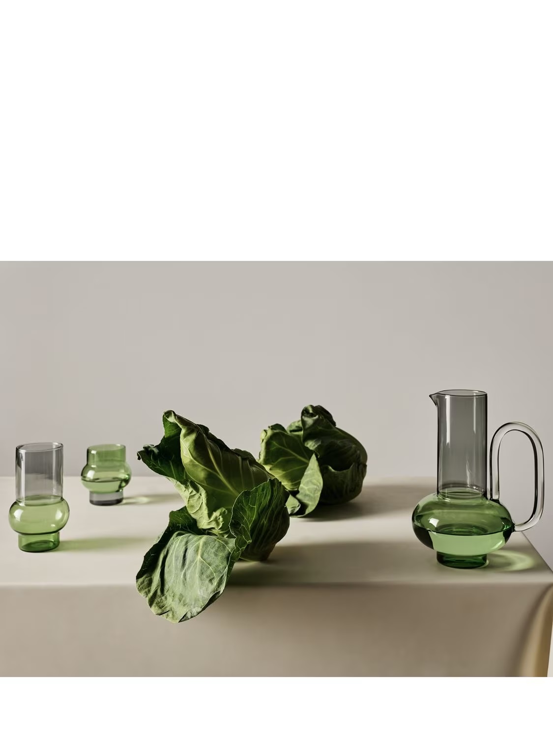 Стакан Tom Dixon Bump Tall Green set of 2