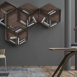 Настенная декоративная полка из дерева и металла Pangea Tonin Casa Италия