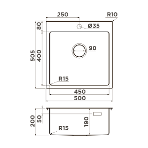 Мойка Omoikiri Amadare 50-IN