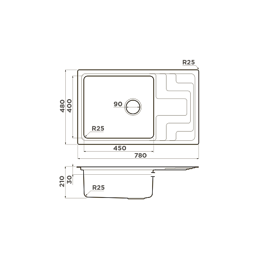  Мойка Omoikiri Mizu 78-LB-IN , фото № 2