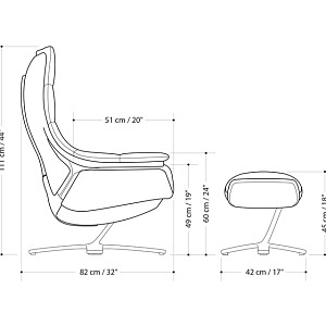 Кресло Re-Vive Quilted