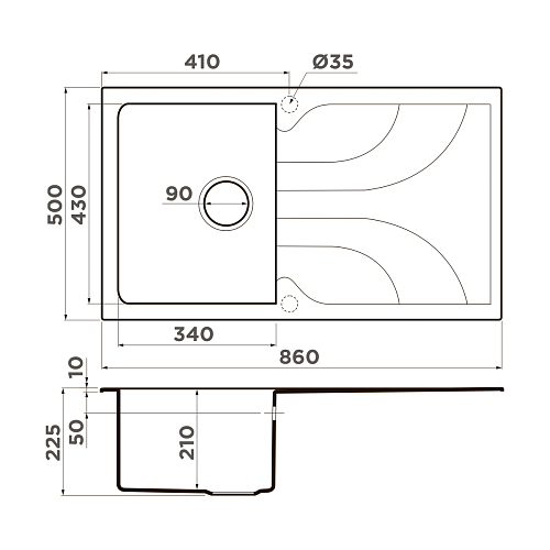  Мойка Omoikiri Yasugata 86-PL , фото № 2