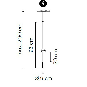 Подвесной светильник Vibia Flamingo Flamingo Mini 1580 Black 158011/1B_10