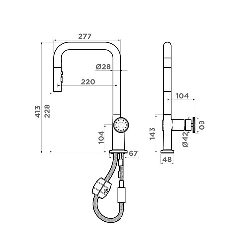  Смеситель Omoikiri Arita-SB-GB , фото № 2