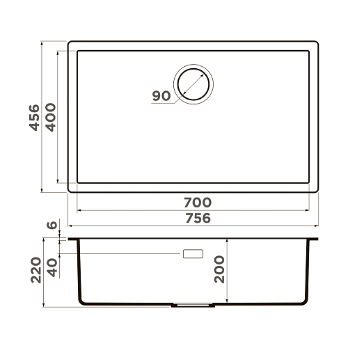  Мойка Omoikiri Yamakawa 75T-Integra-BL , фото № 2