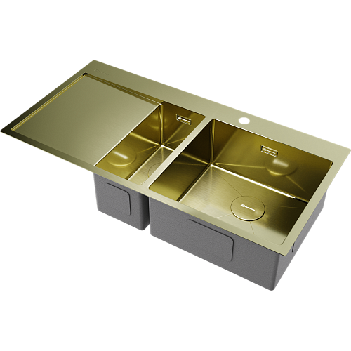  Мойка Omoikiri Akisame 100-2-R-LG , фото № 1