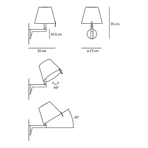 Настенный светильник Artemide Melampo 0721020A