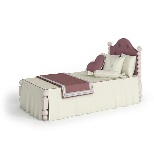  Кровать "Маркиза" с изголовьем, цвет 1 (мягкое изголовье, размер 1900*900) выставочный образец -50% , фото № 1
