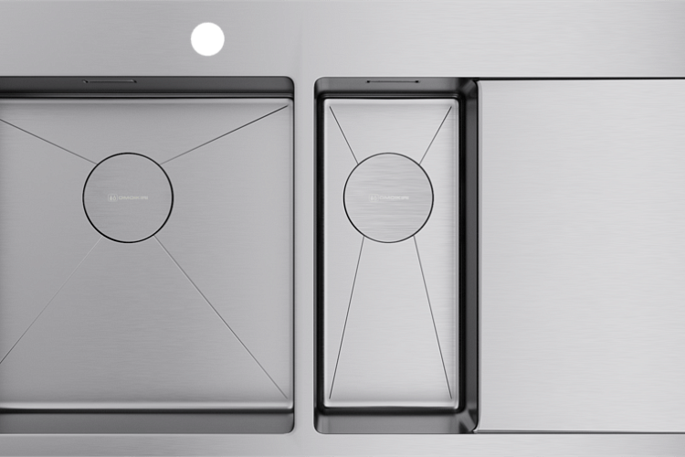  Мойка Omoikiri Akisame 100-2-L-IN , фото № 3