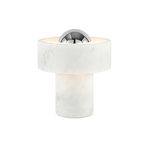  Настольная лампа Tom Dixon Stone Portable Silver , фото № 1