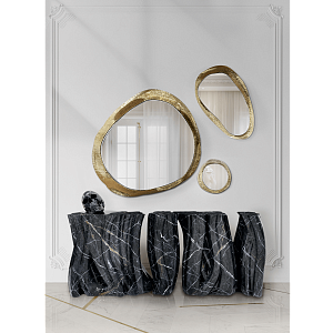 Дизайнерская консоль Monochrome faux-marble