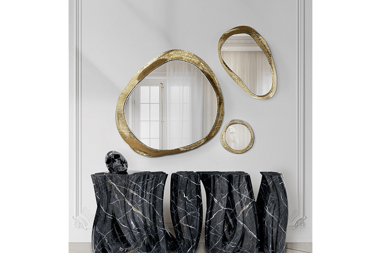  Дизайнерская консоль Monochrome faux-marble , фото № 4