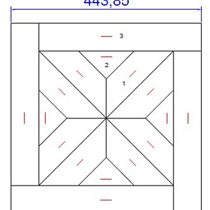 Модульный паркет LabArte инженерный Дуб Original №1-65 443*443*15/3 Прозрачное масло