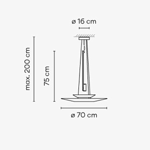 Подвесной светильник Vibia Flamingo Flamingo 1540 Graphite 154018/1B