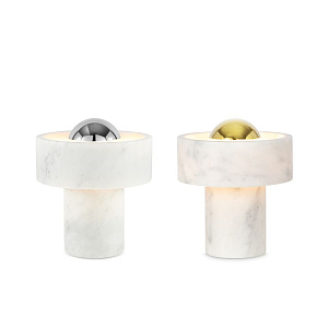 Настольная лампа Tom Dixon Stone Portable Silver