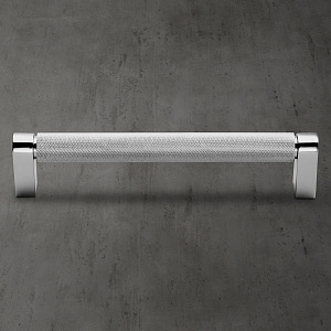 Ручка-скоба Restoration Hardware Lambeth Knurled Lambeth Knurled L.15.2 Polished Chrome 24170017 CHR