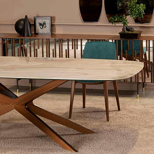 Стол обеденный фиксированный Blade Ceramic
Итальянский керамический стол Tonin Casa