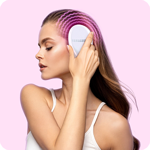 Массажная расческа с миостимуляцией Yamaguchi EMS Hair Brush Mini