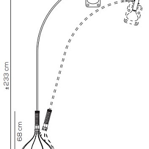 Торшер Axo Light Bul-Bo aluminium