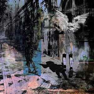 Итальянская картина на алюминии. Beauty in Trouble Who Suddenly Felt the Touch of Angel.