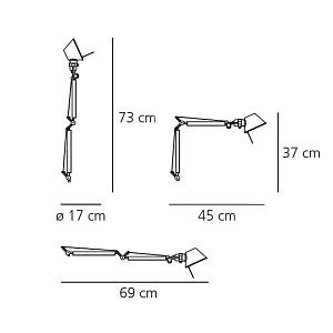 Структура Artemide Tolomeo Micro A010300