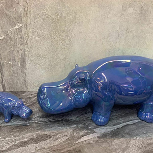 Предмет декора Hippo Big turchese   Adriani Rossi