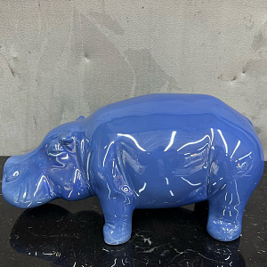 Фигурка Hippo mini turhese  итальянская керамика Adriani&Rossi