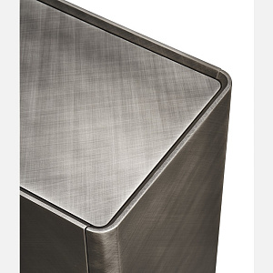 Тумба итальянская дизайнерская ALMA  Eforma в металлизированной брашированной отделке бронза